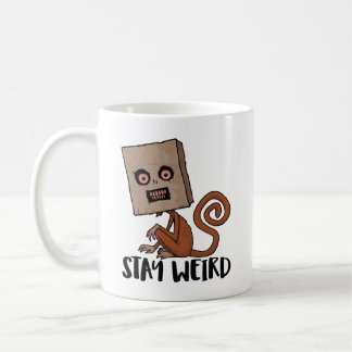 Stay Weird Sack Monkey Coffee Mug