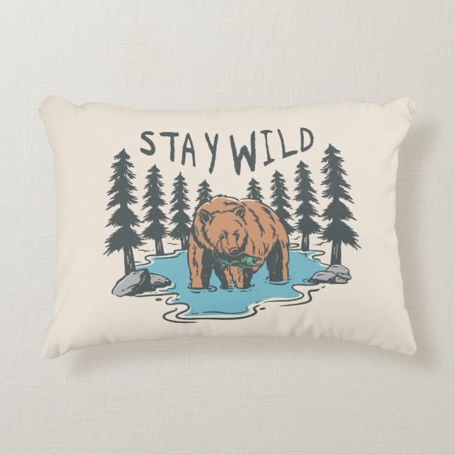 Stay Wild Accent Pillow (Front)