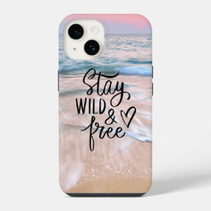 Stay Wild And Free Beach Photography Quote iPhone 14 Case