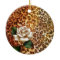 Stay Wild Animal print leopard white rose