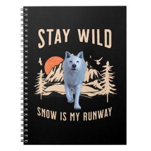 Stay Wild Arctic Wolf Notebook