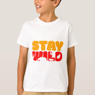 Stay WILD Basic Design Kids Basic T-shirt Basic
