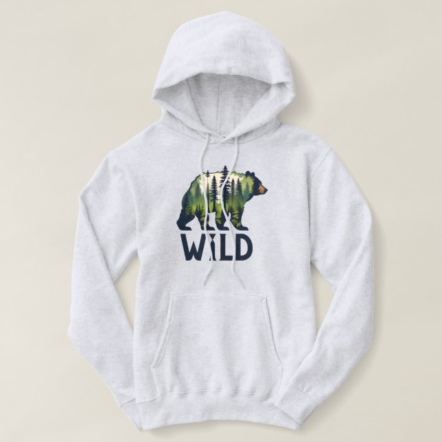 Stay Wild Bear Tee – Adventure Awaits! (Design Front)