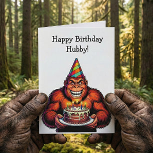 Stay Wild & Celebrate Big   Bigfoot Birthday  Card