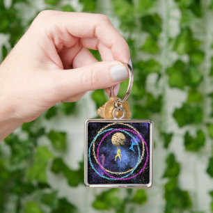 Stay wild - Dance Moon Galaxy Keychain