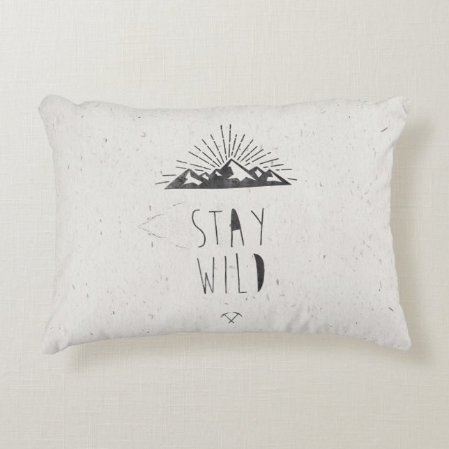 STAY WILD DECORATIVE PILLOW (Front)