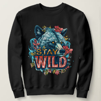 Stay Wild Grizzly Bear Graphic Tee