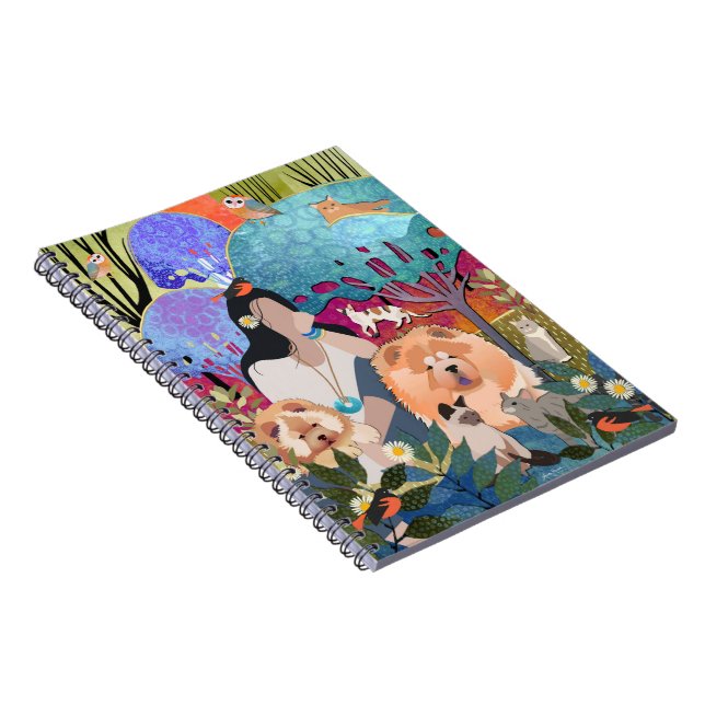 STAY WILD GYPSY CHILD - spiral notebook (Right Side)