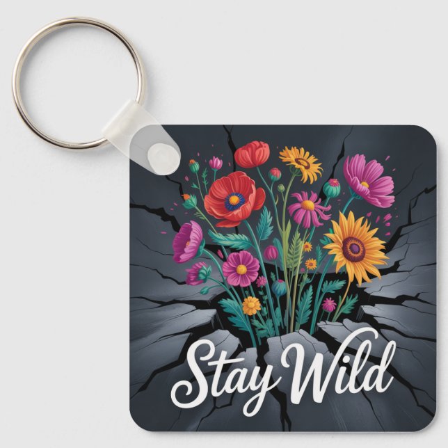 Stay Wild Keychain (Front)