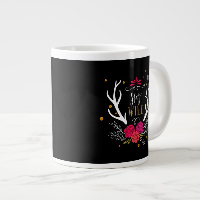 Stay Wild Large Coffee Mug (Front Right)