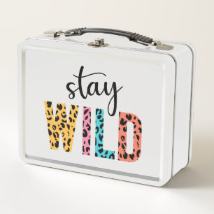Stay Wild Metal Lunch Box
