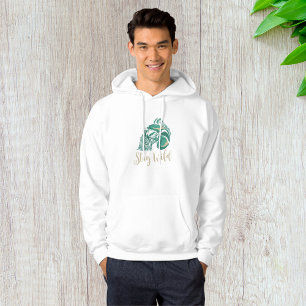 Stay Wild Modern Bearded Skull Hoodie