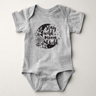 Stay wild moon child baby bodysuit