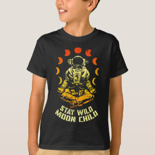 Stay Wild Moon Child Yoga Astronaut Space Zen Medi T-Shirt