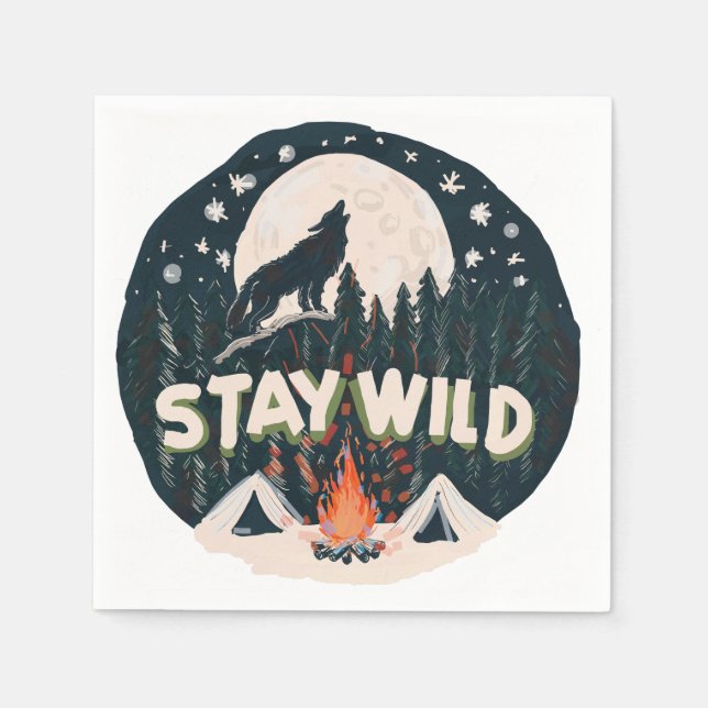Stay Wild Napkin (Front)