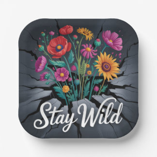 Stay Wild Paper Plate