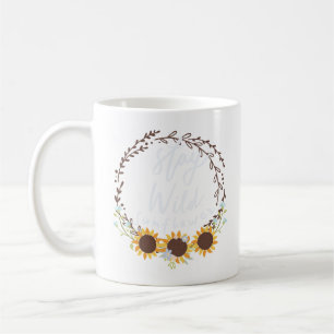 stay wild sunflower coffee mug