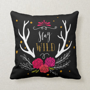 Stay Wild Throw Pillow