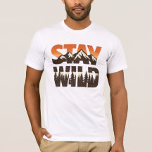 Stay Wild Vintage Mountain Forest Adventure