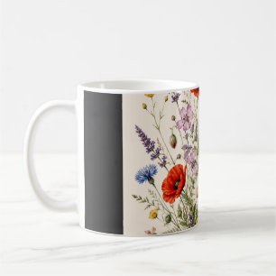 Stay Wild   Vintage Wild Herbs Botanical Design Coffee Mug