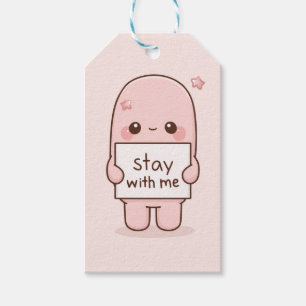 Stay With Me Aesthetic Quote Design Romantic Gift Tags