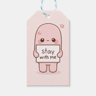Stay With Me Aesthetic Quote Design Romantic  Gift Tags