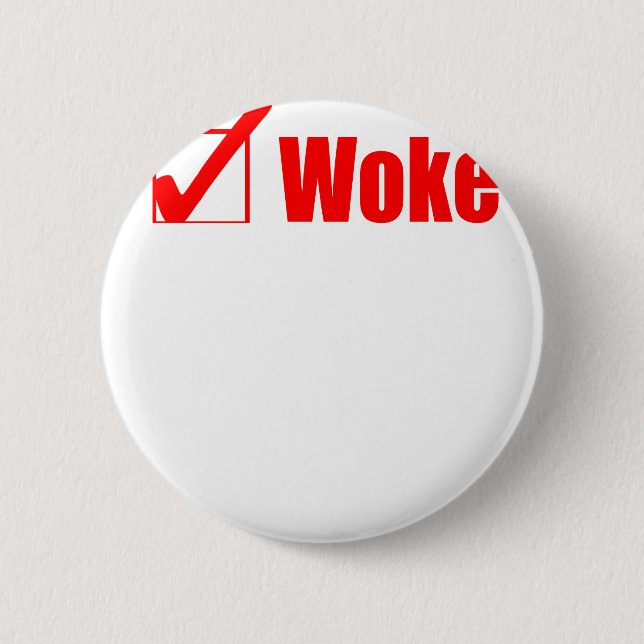 Stay Woke Check Post 2 Inch Round Button (Front)