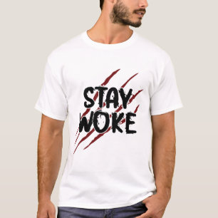 Stay Woke Freddy Scary Nursery Rhyme Graphic T-Shirt