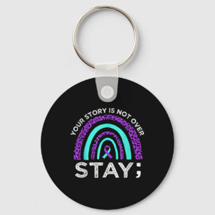 Stay Your Story Is Not Over Suicide Prevention Awa Keychain
