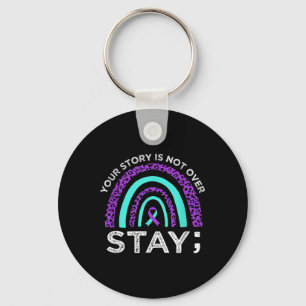 Stay Your Story Is Not Over Suicide Prevention Awa Keychain