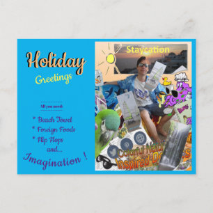 Staycation 'Holiday Greetings' Postcard
