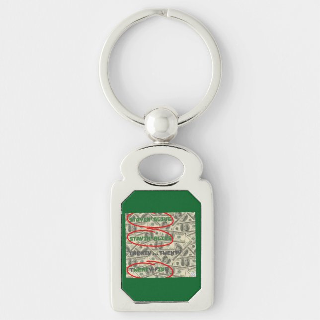 Stayin' Alive/2025 Keychain (Front)