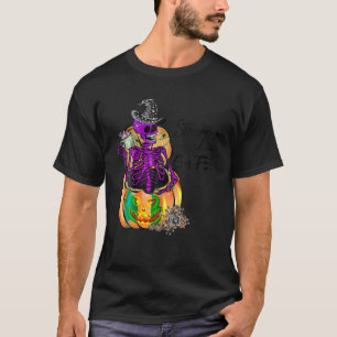Staying Alive Coffee Skeleton Witch Caffeine Skull T-Shirt