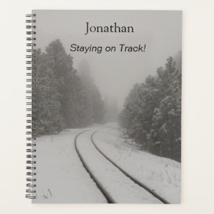 Staying on Track Personalized Train Tracks Photo Planner