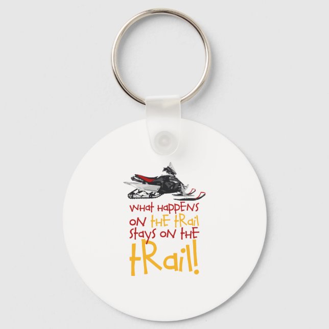 Stays On The Trail Keychain (Front)