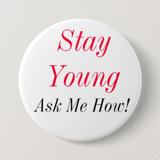 StayYoung 3 Inch Round Button