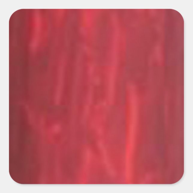 STBX Rosenberg Sparkling Red  Rouge Collection Square Sticker (Front)