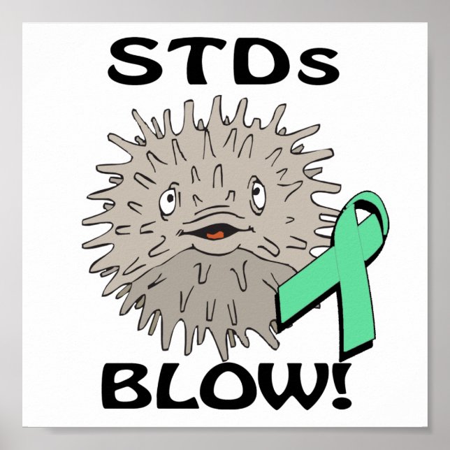 STDs Blows Awareness Design Poster (Front)