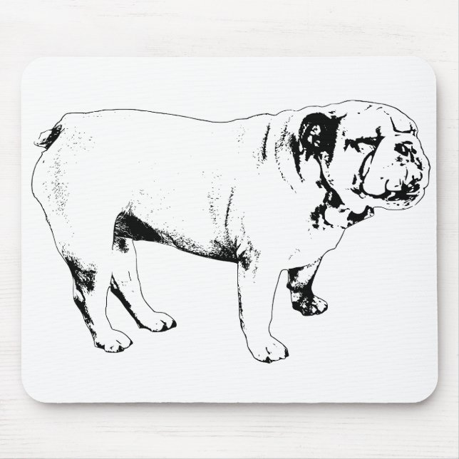 steady edge, bulldog mouse pad (Front)