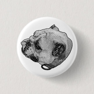 Steady Friendly Look 1 Inch Round Button