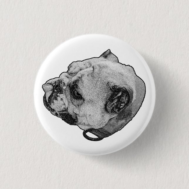 Steady Friendly Look 1 Inch Round Button (Front)