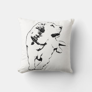 Steady Presence – Labrador Rest Throw Pillow