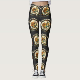 Steady Striders Club Funny Snail Runner Vintage Leggings
