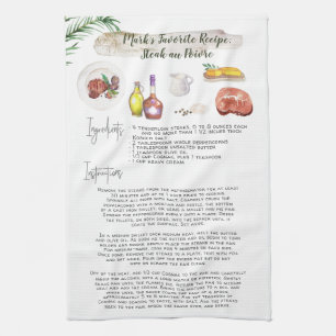 Steak au Poivre   Recette Heirloom Serviette de cu