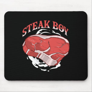 Steak Boy For Meat Lovers And Bbq Fans Grilling Ri Mouse Pad
