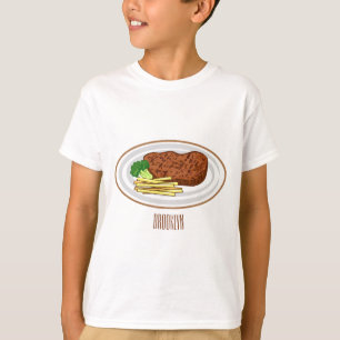 Steak cartoon illustration T-Shirt