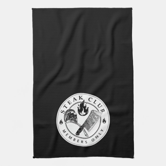 Steak Club kitchen towel (Vertical)
