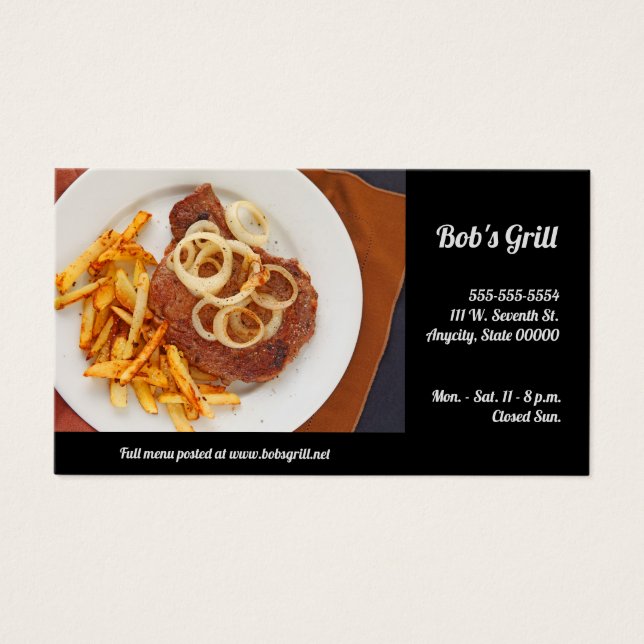 Steak et frites (Devant)