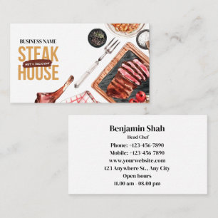 Steak Food Business Card