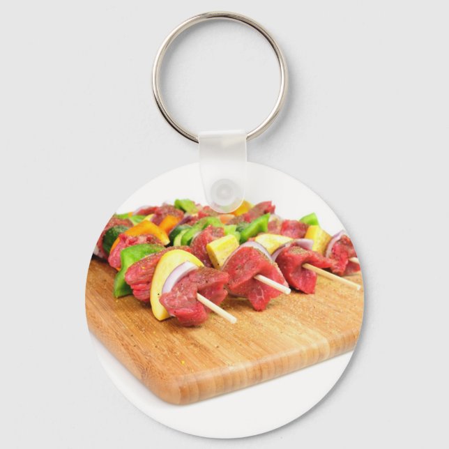 Steak Kabob Keychain (Front)